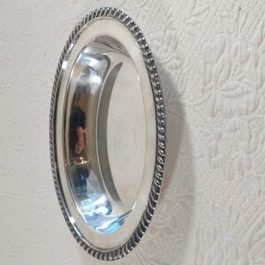 Vintage Oval Scalloped Edge Serving Dish